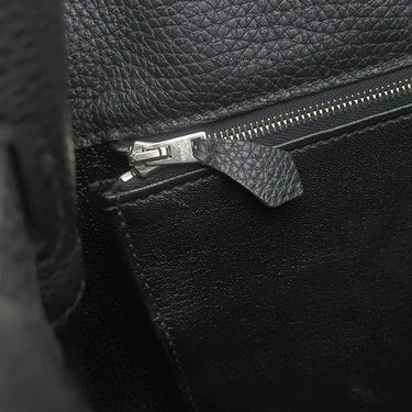 エルメス HERMES ソーケリー 22 ブラック トゴ ショルダーバッグ シルバー金具 黒 肩掛け
