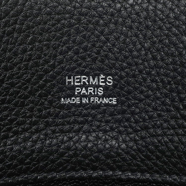 エルメス HERMES ソーケリー 22 ブラック トゴ ショルダーバッグ シルバー金具 黒 肩掛け