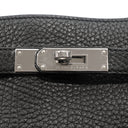エルメス HERMES ソーケリー 22 ブラック トゴ ショルダーバッグ シルバー金具 黒 肩掛け