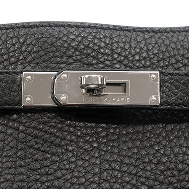 エルメス HERMES ソーケリー 22 ブラック トゴ ショルダーバッグ シルバー金具 黒 肩掛け