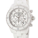 腕時計 シャネル CHANEL J12 クロノグラフ 41mm H2009 自動巻き メンズ 純正ダイヤ ホワイト セラミック スモールセコンド デイト
