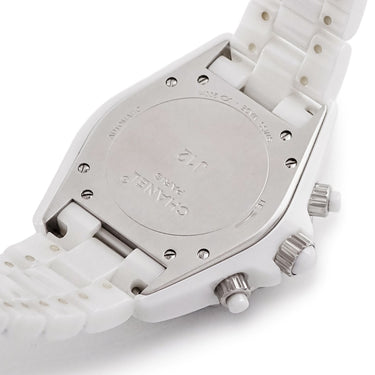 腕時計 シャネル CHANEL J12 クロノグラフ 41mm H2009 自動巻き メンズ 純正ダイヤ ホワイト セラミック スモールセコンド デイト
