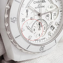 腕時計 シャネル CHANEL J12 クロノグラフ 41mm H2009 自動巻き メンズ 純正ダイヤ ホワイト セラミック スモールセコンド デイト