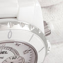 腕時計 シャネル CHANEL J12 クロノグラフ 41mm H2009 自動巻き メンズ 純正ダイヤ ホワイト セラミック スモールセコンド デイト