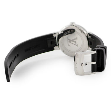 腕時計 ルイヴィトン LOUIS VUITTON タンブール ムーン ディヴァイン PM QA018 クオーツ レディース 純正ダイヤ モノグラム フラワー