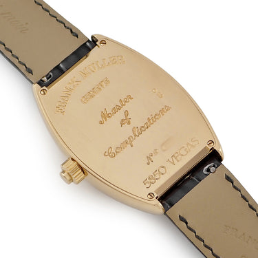 腕時計 フランクミュラー FRANCK MULLER トノウカーベックス ヴェガス 5850VEGAS 自動巻き メンズ K18YG無垢 青針 ルーレット トノー
