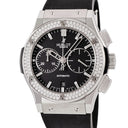 腕時計 ウブロ HUBLOT クラシックフュージョン チタニウム クロノグラフ ダイヤモンド 521.NX.1170.LR.1104 自動巻き メンズ 黒