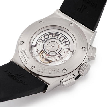 腕時計 ウブロ HUBLOT クラシックフュージョン チタニウム クロノグラフ ダイヤモンド 521.NX.1170.LR.1104 自動巻き メンズ 黒