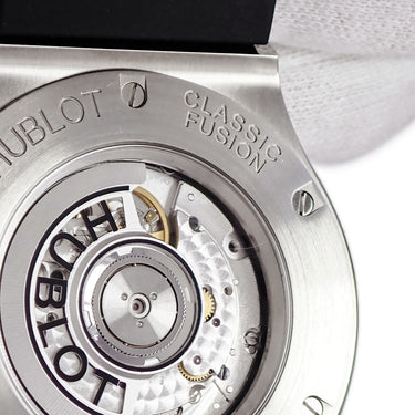 腕時計 ウブロ HUBLOT クラシックフュージョン チタニウム クロノグラフ ダイヤモンド 521.NX.1170.LR.1104 自動巻き メンズ 黒
