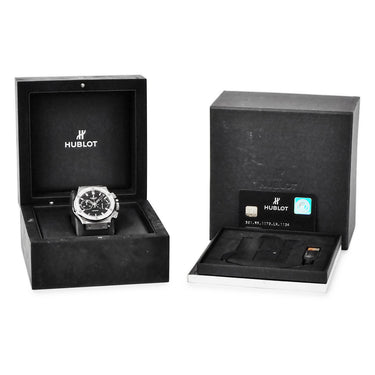 腕時計 ウブロ HUBLOT クラシックフュージョン チタニウム クロノグラフ ダイヤモンド 521.NX.1170.LR.1104 自動巻き メンズ 黒