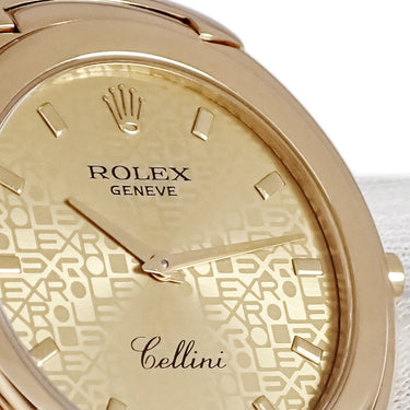 腕時計 ロレックス ROLEX チェリーニ 6623/8 E番 クオーツ メンズ E番 K18YG無垢 コンピューター文字盤 ヴィンテージ 薄型