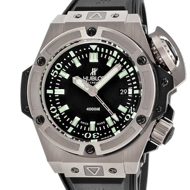 腕時計 ウブロ HUBLOT キングパワー オーシャノグラフィック 4000 チタニウム 731.NX.1190.RX 自動巻き メンズ 新品同様 デイト 限定