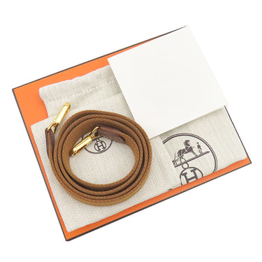 エルメス HERMES エヴリン TPM 16 ロング ゴールド トリヨンクレマンス ショルダーバッグ ゴールド金具 茶 エブリン 2025年製