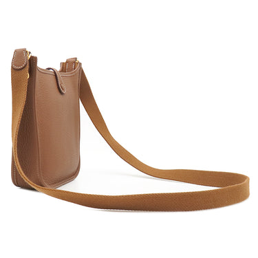 エルメス HERMES エヴリン TPM 16 ロング ゴールド トリヨンクレマンス ショルダーバッグ ゴールド金具 茶 エブリン 2025年製