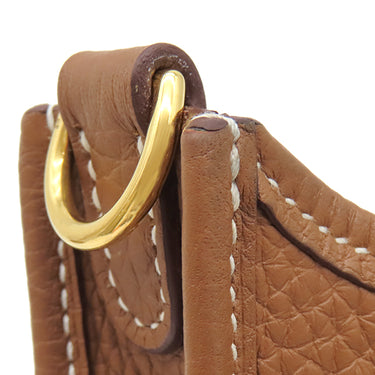 エルメス HERMES エヴリン TPM 16 ロング ゴールド トリヨンクレマンス ショルダーバッグ ゴールド金具 茶 エブリン 2025年製