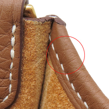 エルメス HERMES エヴリン TPM 16 ロング ゴールド トリヨンクレマンス ショルダーバッグ ゴールド金具 茶 エブリン 2025年製