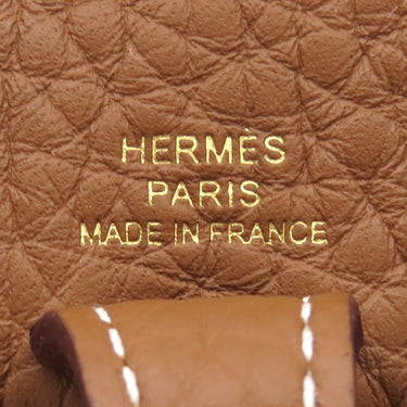 エルメス HERMES エヴリン TPM 16 ロング ゴールド トリヨンクレマンス ショルダーバッグ ゴールド金具 茶 エブリン 2025年製