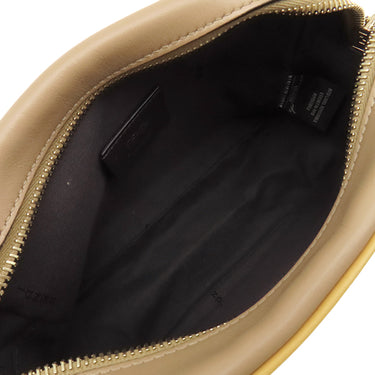 フェンディ FENDI ポシェットキャム 8BS019 ベージュ×イエロー×ブラック レザー ショルダーバッグ ゴールド金具 ショルダー ポシェット クロスボディ