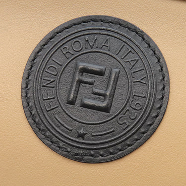 フェンディ FENDI ポシェットキャム 8BS019 ベージュ×イエロー×ブラック レザー ショルダーバッグ ゴールド金具 ショルダー ポシェット クロスボディ