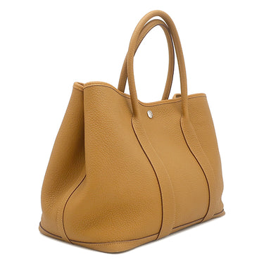 エルメス HERMES ガーデンパーティーPM 36 セサミ ネゴンダ トートバッグ シルバー金具 オールレザー
