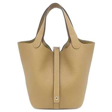 エルメス HERMES ピコタンロック 18 PM デュンヌ トリヨンクレマンス ハンドバッグ シルバー金具 新品 未使用 2026年製