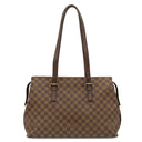 ルイヴィトン LOUIS VUITTON チェルシー N51119 ダミエエベヌ ダミエキャンバス トートバッグ ゴールド金具 茶 ショルダー 肩掛け 鍵・パドロック欠品