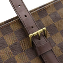 ルイヴィトン LOUIS VUITTON チェルシー N51119 ダミエエベヌ ダミエキャンバス トートバッグ ゴールド金具 茶 ショルダー 肩掛け 鍵・パドロック欠品