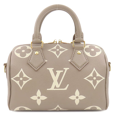 ルイヴィトン LOUIS VUITTON スピーディ バンドリエール 20 M46575 トゥルトレールグレー×クリーム モノグラムアンプラント 2WAYバッグ ゴールド金具 チェーンショルダー