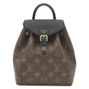 ルイヴィトン LOUIS VUITTON モンスリ NM BB M45516 モノグラム×ブラック モノグラムキャンバス リュック・デイパック ゴールド金具 バックパック