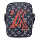ルイヴィトン LOUIS VUITTON ダヌーブ PM アップサイドダウン M43678 ブルーマリン×コライユ モノグラムキャンバス モノグラムインクキャンバス ショルダーバッグ コライユ金具