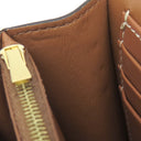 セリーヌ CELINE トリオンフ チェーンウォレット ホワイト×ブラウン PVCコーティングキャンバス レザー チェーンウォレット ゴールド金具 白 茶 ショルダー