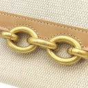 サンローラン SAINT LAURENT ル マイヨン 696608 ベージュ キャンバス レザー チェーンウォレット ゴールド金具 ウォレットバッグ ショルダー クラッチ