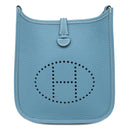 エルメス HERMES エヴリン TPM 16 ショート ニューブルージーン トリヨンクレマンス ショルダーバッグ シルバー金具 エブリン 水色 2025年製