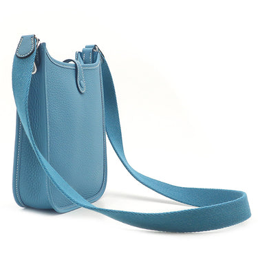 エルメス HERMES エヴリン TPM 16 ショート ニューブルージーン トリヨンクレマンス ショルダーバッグ シルバー金具 エブリン 水色 2025年製