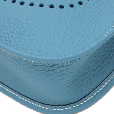 エルメス HERMES エヴリン TPM 16 ショート ニューブルージーン トリヨンクレマンス ショルダーバッグ シルバー金具 エブリン 水色 2025年製