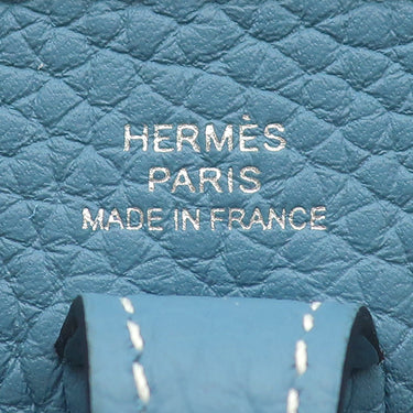 エルメス HERMES エヴリン TPM 16 ショート ニューブルージーン トリヨンクレマンス ショルダーバッグ シルバー金具 エブリン 水色 2025年製