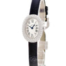 腕時計 カルティエ Cartier ベニュワール ミニ WJBA0050 クオーツ レディース K18WG無垢 純正ダイヤ シルバー ローマン オーバル 青針
