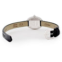 腕時計 カルティエ Cartier ベニュワール ミニ WJBA0050 クオーツ レディース K18WG無垢 純正ダイヤ シルバー ローマン オーバル 青針