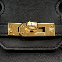 エルメス HERMES バーキン25 ブラック ヴォースイフト ハンドバッグ ゴールド金具 黒