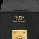 エルメス HERMES バーキン25 ブラック ヴォースイフト ハンドバッグ ゴールド金具 黒