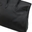エルメス HERMES バーキン25 ブラック ヴォースイフト ハンドバッグ ゴールド金具 黒
