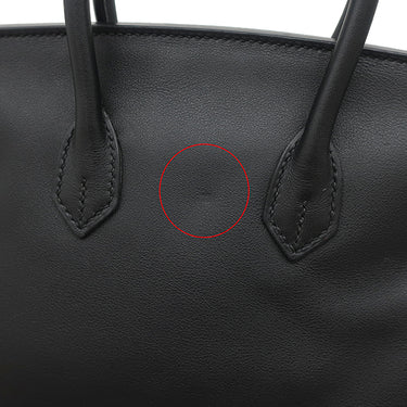 エルメス HERMES バーキン25 ブラック ヴォースイフト ハンドバッグ ゴールド金具 黒