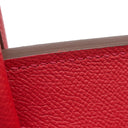 エルメス HERMES バーキン30 ルージュカザック ヴォーエプソン ハンドバッグ シルバー金具 赤