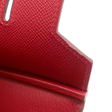 エルメス HERMES バーキン30 ルージュカザック ヴォーエプソン ハンドバッグ シルバー金具 赤