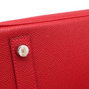 エルメス HERMES バーキン30 ルージュカザック ヴォーエプソン ハンドバッグ シルバー金具 赤