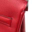 エルメス HERMES バーキン30 ルージュカザック ヴォーエプソン ハンドバッグ シルバー金具 赤