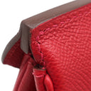 エルメス HERMES バーキン30 ルージュカザック ヴォーエプソン ハンドバッグ シルバー金具 赤