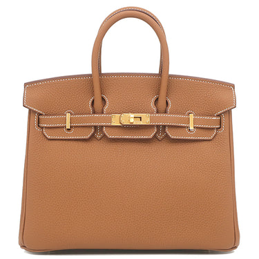エルメス HERMES バーキン25 ゴールド トゴ ハンドバッグ ゴールド金具 新品 未使用 茶 2026年製