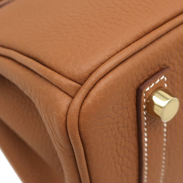 エルメス HERMES バーキン25 ゴールド トゴ ハンドバッグ ゴールド金具 新品 未使用 茶 2026年製