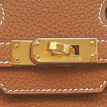 エルメス HERMES バーキン25 ゴールド トゴ ハンドバッグ ゴールド金具 新品 未使用 茶 2026年製